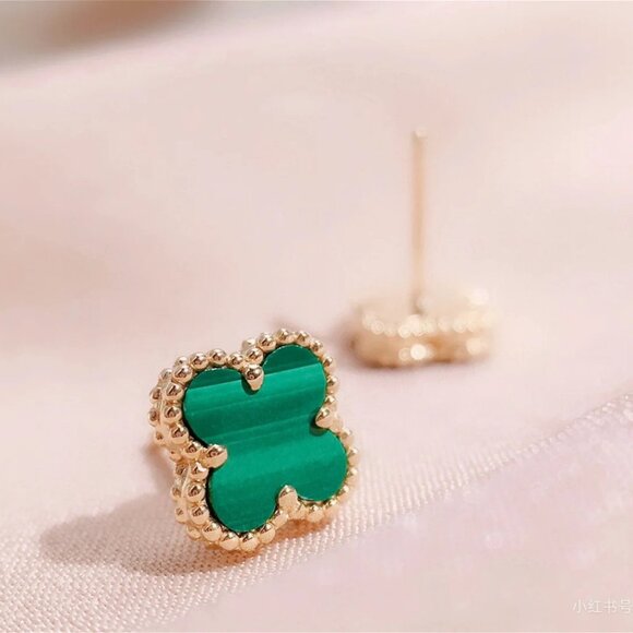 Van Cleef & Arpels classic green earrings - Picture 2 of 8